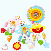 Thumbnail for Stroller Toy 0 To 1 Year Old Bed Hanging Turn Bead Doll Baby Bed Bell Plush Hand Rattle Bed Bell