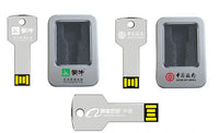 Thumbnail for The supply of tin metal key U disk laser logo custom gift USB key flash memory bank