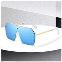 Thumbnail for Oversize Sunglasses Fashion Style Square Sun Glasses One Pieces Mirror Lens UV400 Women Men Brands