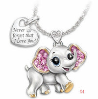 Thumbnail for Women Necklace Blue Cute Elephant Necklace Fashion Cartoon Animal Necklaces For Kids Necklaces Jewelry Gifts