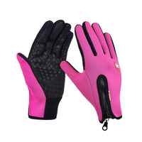 Thumbnail for Winter Gloves Touch Screen Riding Motorcycle Sliding Waterproof Sports Gloves With Fleece