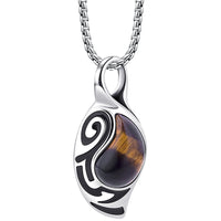 Thumbnail for Simple Personality Tiger Eye Stone Men's Necklace