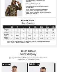 Thumbnail for Men's Fleece Jacket Camouflage Waterproof Soft Shell Jacket