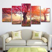 Thumbnail for 5 Pieces Canvas Art Season Autumn Trees Modern Living Room Large Painting Cloth Wall Art