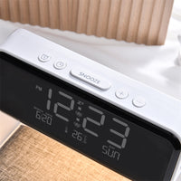 Thumbnail for Creative 3 In 1 Bedside Lamp Wireless Charging LCD Screen Alarm Clock Wireless Phone Charger