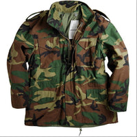 Thumbnail for Trench coat camouflage tactical windbreaker jacket