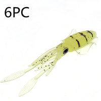 Thumbnail for Squid Bait 15cm 20g Sea Fishing Boat Fishing Simulation Fake Bait Octopus Deep Sea Soft Bait Iron Plate Bait