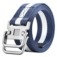 Thumbnail for Men's Military Training Belt With Double Buckle Canvas
