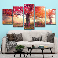 Thumbnail for 5 Pieces Canvas Art Season Autumn Trees Modern Living Room Large Painting Cloth Wall Art