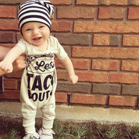 Thumbnail for Newborn Baby Boy Girls Clothes Hamburg Letters Short Sleeves Romper Jumpsuit Outfits 0-18M