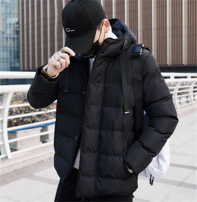 Men's Winter Fleece Padded Jacket Thick Heating Clothing