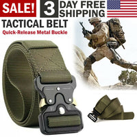 Thumbnail for Military Tactical Belt Heavy Duty Security Working Utility Nylon Army Waistband