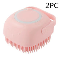 Thumbnail for Silicone Dog Bath Massage Gloves Brush Pet Cat Bathroom Cleaning Tool Comb Brush For Dog Can Pour Shampoo Dog Grooming Supplies