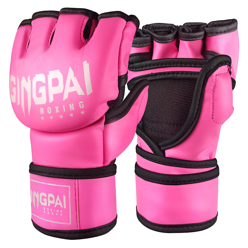 Adult Male And Female Half Finger Boxing Gloves Boxing Glove