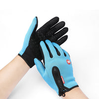 Thumbnail for Winter Gloves Touch Screen Riding Motorcycle Sliding Waterproof Sports Gloves With Fleece