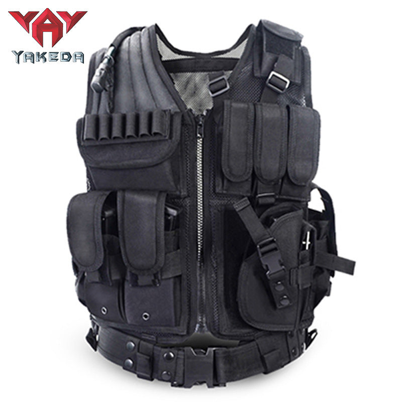 Outdoor Military Fan Summer Mesh Breathable Training Vest Multi-functional Tactical Vest