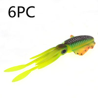 Thumbnail for Squid Bait 15cm 20g Sea Fishing Boat Fishing Simulation Fake Bait Octopus Deep Sea Soft Bait Iron Plate Bait