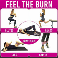 Thumbnail for Workout Resistance Bands Loop Set Fitness Yoga Legs & Butt Workout Exercise Band