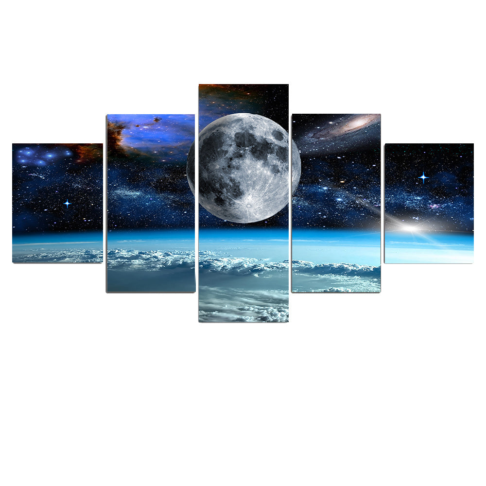 HD Modern Home Decoration Canvas Five-piece Decorative Painting